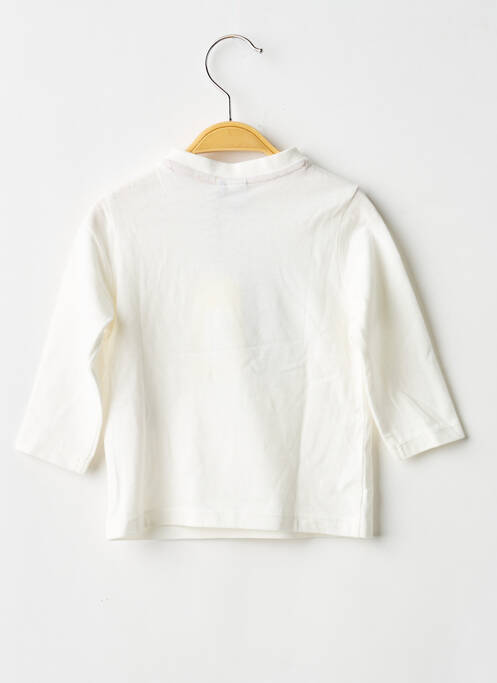 T-shirt manches longues manches longues blanc 3 POMMES garcon
