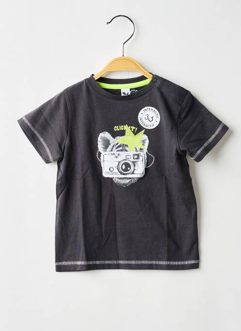 T-shirt coupe droite manches courtes gris 3 POMMES garcon