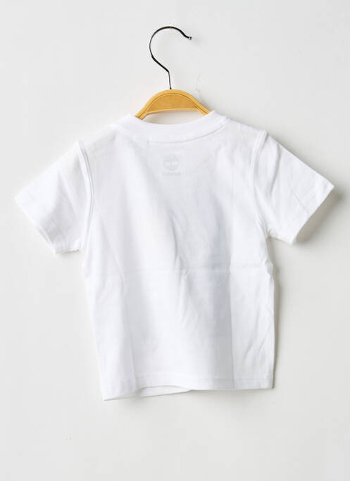 T-shirt sérigraphie floquée manches courtes blanc TIMBERLAND garcon