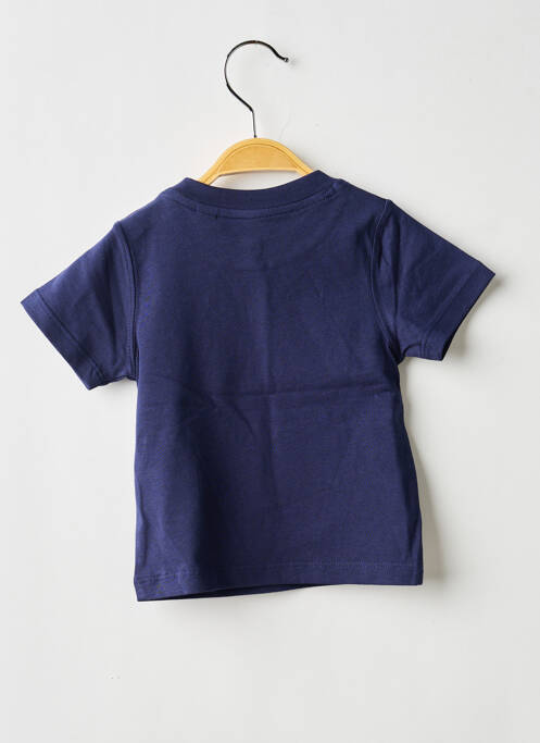 T-shirt sérigraphie floquée manches courtes bleu TIMBERLAND garcon