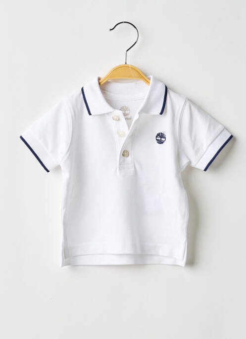 Polo coupe droite manches courtes blanc TIMBERLAND garcon