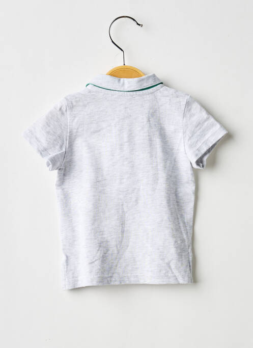 Polo coupe droite manches courtes gris ABSORBA garcon