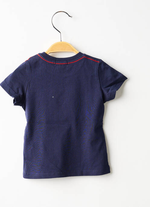 T-shirt sérigraphie floquée manches courtes bleu ABSORBA garcon