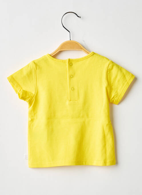 T-shirt sérigraphie floquée manches courtes vert CARREMENT BEAU garcon