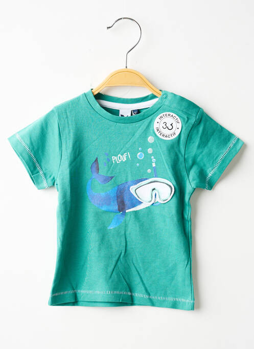 T-shirt vert 3 POMMES garçon