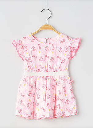 Robe mi-longue manches courtes manches courtes rose BILLIEBLUSH fille