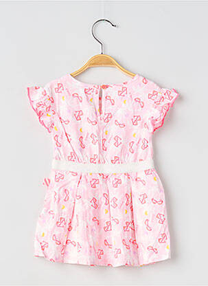 Robe mi-longue manches courtes manches courtes rose BILLIEBLUSH fille