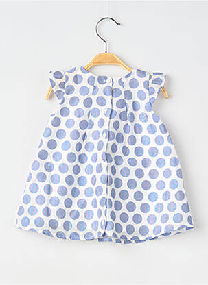 Robe mi-longue doublure manches courtes bleu ABSORBA fille