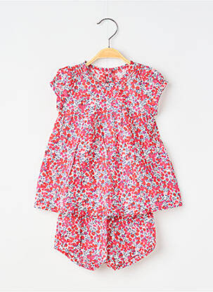 Ensemble short tissage popeline rouge ABSORBA fille