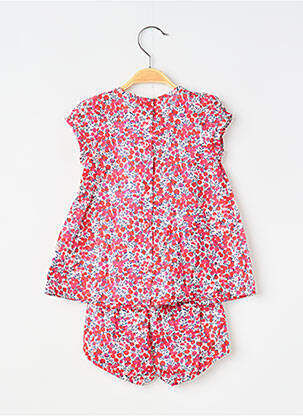 Ensemble short tissage popeline rouge ABSORBA fille
