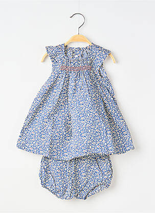 Ensemble short tissage popeline bleu ABSORBA fille