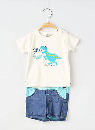 Ensemble short poches bleu ABSORBA garçon