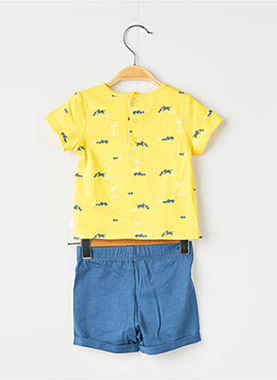 Ensemble short taille élastique bleu CARREMENT BEAU garçon