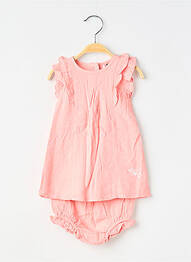 Ensemble short tissage popeline rose 3 POMMES fille