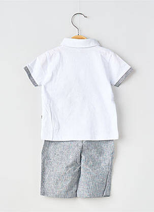Ensemble short taille ajustable gris 3 POMMES garcon