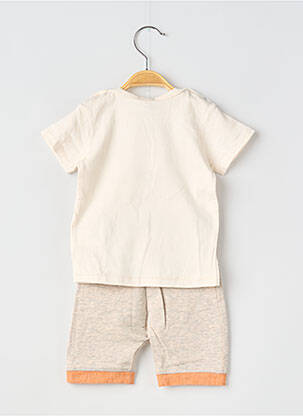 Ensemble short fermeture ceinture à nouer à la taille orange ABSORBA garçon