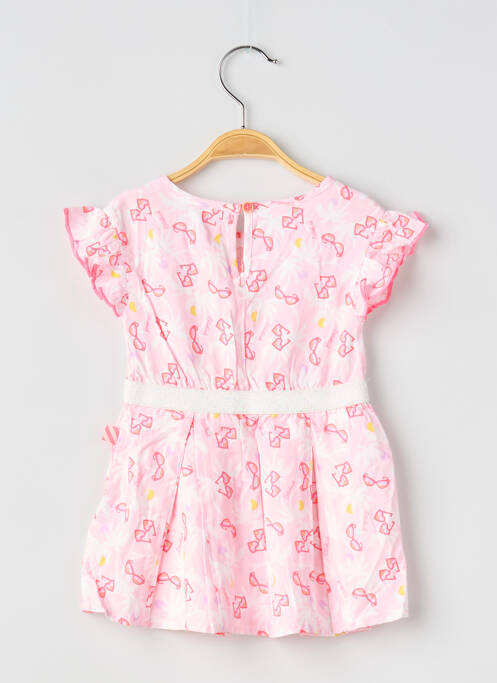Robe mi-longue volants manches courtes rose BILLIEBLUSH fille