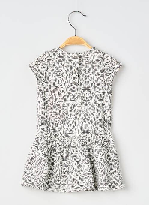 Robe mi-longue manches courtes manches courtes gris 3 POMMES fille