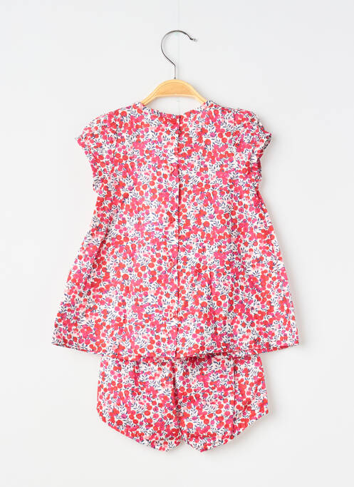 Ensemble short tissage popeline rouge ABSORBA fille