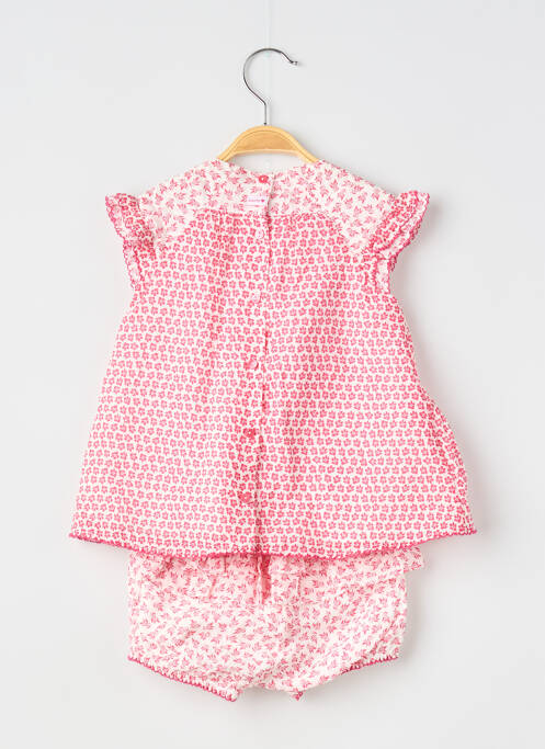 Ensemble short tissage popeline rouge ABSORBA fille