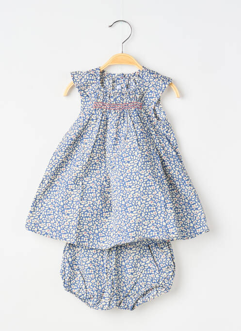 Ensemble short tissage popeline bleu ABSORBA fille