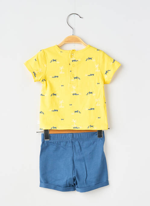 Ensemble short sérigraphie bleu CARREMENT BEAU garcon