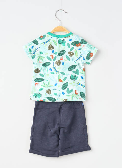 Ensemble short tissage jersey vert CATIMINI garcon