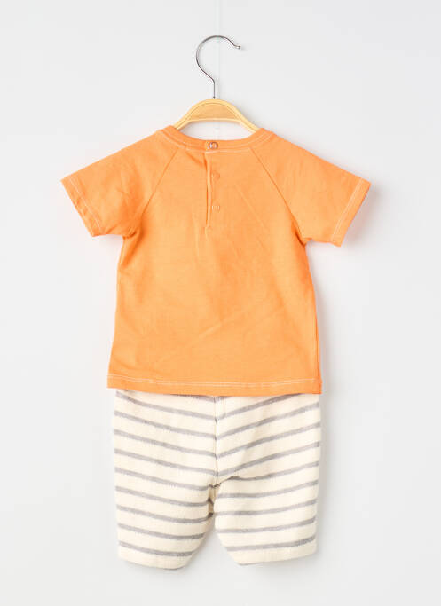 Ensemble short tissage jersey orange ABSORBA garcon