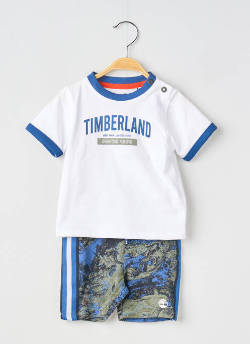Ensemble short tissage jersey bleu TIMBERLAND garcon