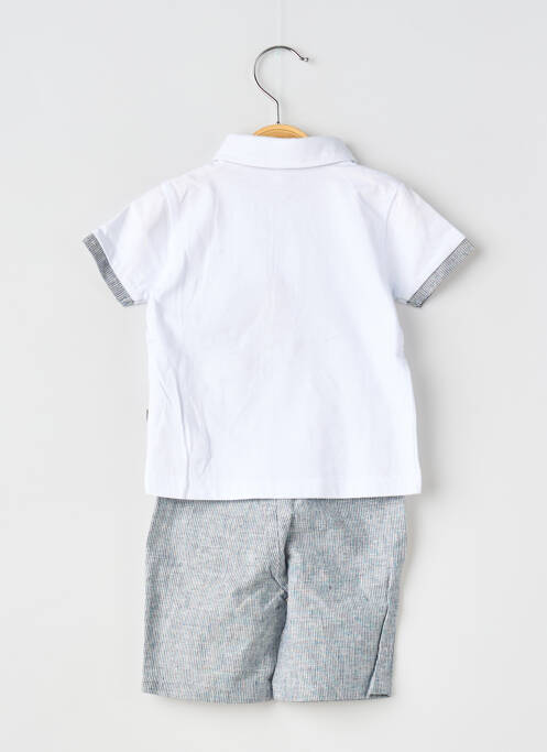 Ensemble short tissage jersey gris 3 POMMES garcon