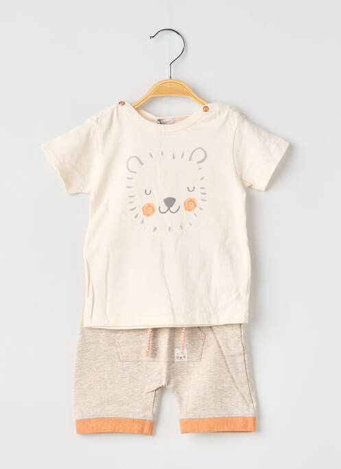 Ensemble short tissage jersey orange ABSORBA garcon
