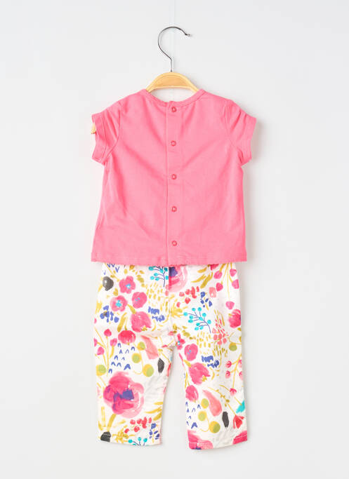 Ensemble pantalon type de haut t-shirt rose CATIMINI fille