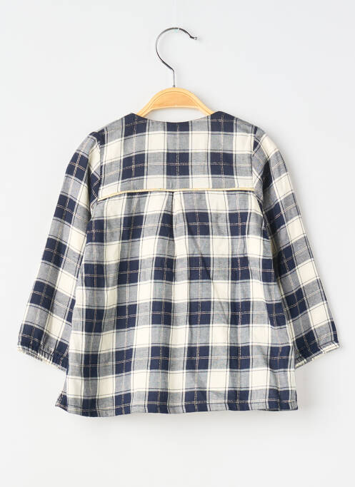 Tunique manches longues bleu 3 POMMES fille