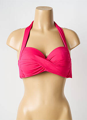 Haut de maillot de bain stretch haut soutien-gorge moulé rose SEAFOLLY femme