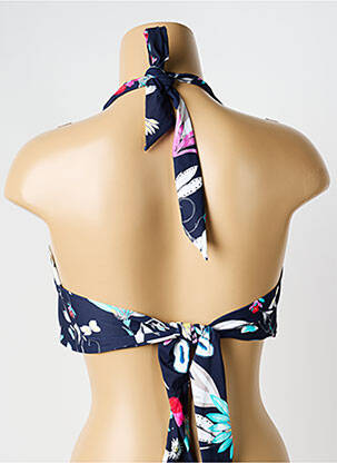 Haut de maillot de bain stretch haut soutien-gorge moulé bleu SEAFOLLY femme