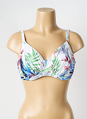 Haut de maillot de bain stretch haut soutien-gorge emboitant blanc FANTASIE femme