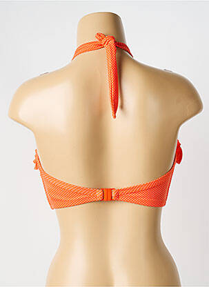 Haut de maillot de bain stretch haut bandeau orange FREYA femme