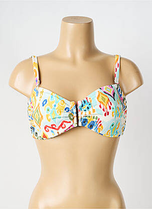 Haut de maillot de bain stretch haut bandeau bleu BLUELOBSTER femme