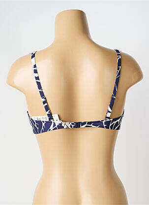 Haut de maillot de bain stretch haut soutien-gorge emboitant bleu WATERCULT femme