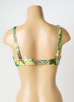 Haut de maillot de bain stretch haut soutien-gorge emboitant vert ANTIGEL femme