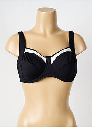 Haut de maillot de bain stretch haut soutien-gorge emboitant noir HUIT femme