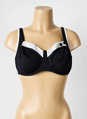 Haut de maillot de bain stretch haut soutien-gorge emboitant noir HUIT femme