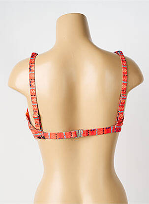 Haut de maillot de bain stretch haut soutien-gorge emboitant orange BLUELOBSTER femme
