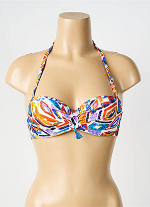 Haut de maillot de bain bleu ANTIGEL femme