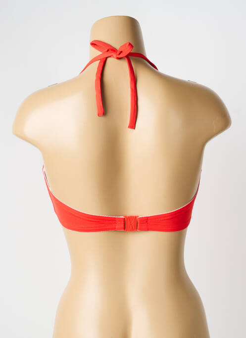 Haut de maillot de bain stretch haut soutien-gorge moulé orange HUIT femme