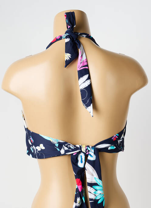 Haut de maillot de bain stretch haut soutien-gorge moulé bleu SEAFOLLY femme