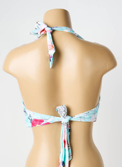 Haut de maillot de bain stretch haut soutien-gorge moulé bleu SEAFOLLY femme