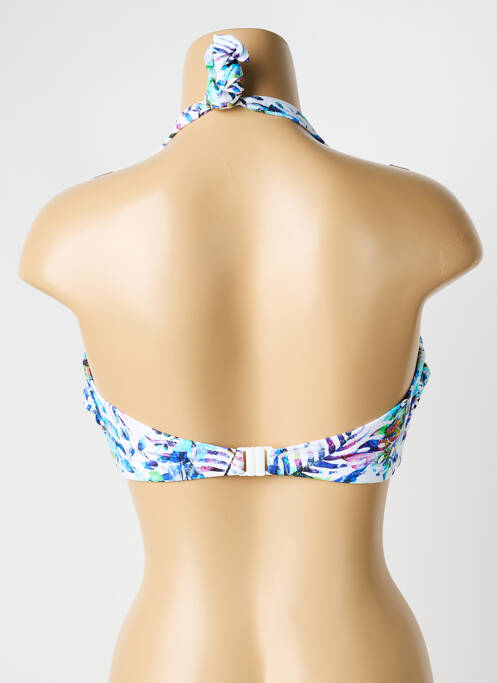 Haut de maillot de bain stretch haut soutien-gorge moulé bleu FANTASIE femme