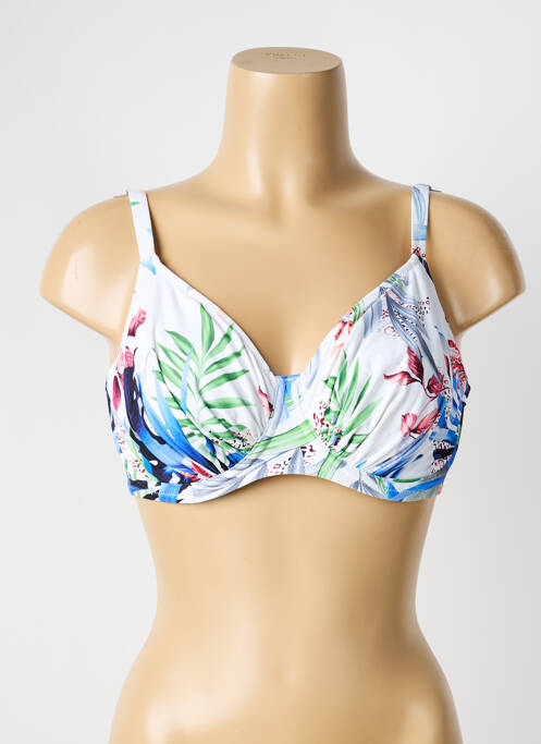 Haut de maillot de bain stretch haut soutien-gorge emboitant blanc FANTASIE femme