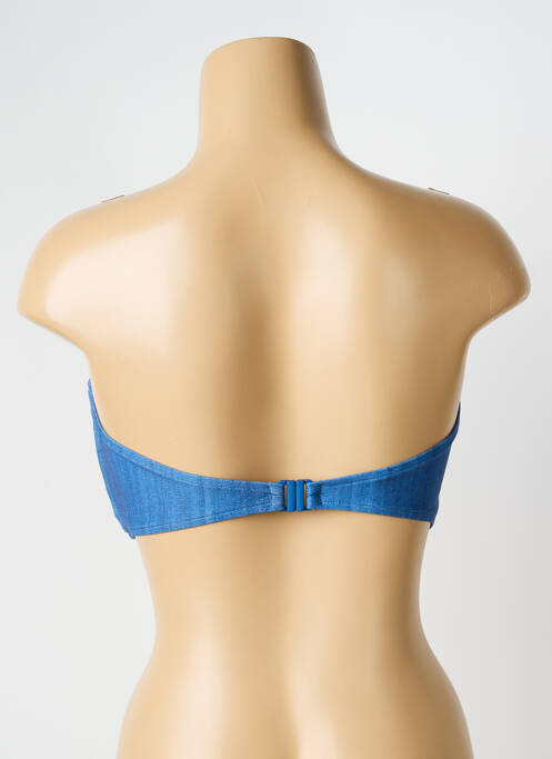 Haut de maillot de bain stretch haut bandeau bleu SEAFOLLY femme